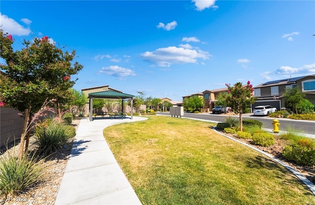 7732 Bandon Cliffs St, North Las Vegas, NV 89084 - view of community with a gazebo and a yard