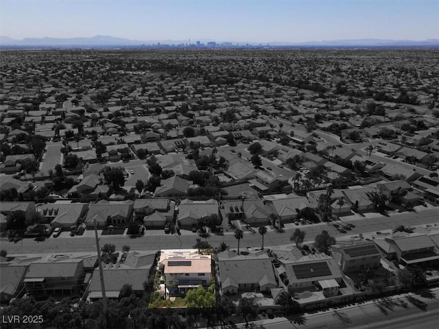 1306 Big Tree Ave, North Las Vegas, NV 89031 - aerial perspective of suburban area featuring property boundaries highlighted