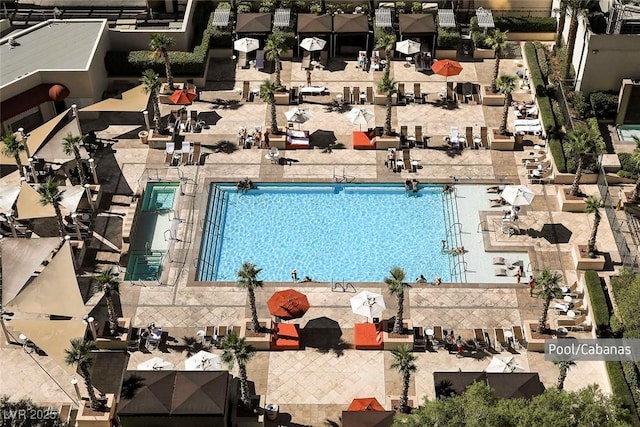 135 E Harmon Ave Unit 1621, Las Vegas, NV 89109 - aerial view of residential area featuring a pool area