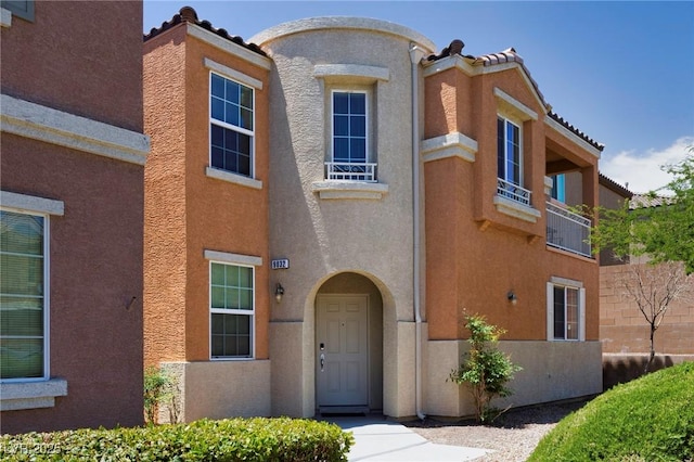 9032 Retro Ct, Las Vegas, NV 89149 - view of front of property featuring stucco siding and a tiled roof