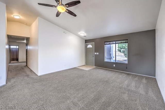 861 S Ford Loop, Pahrump, NV 89048 - carpeted empty room with ceiling fan and lofted ceiling