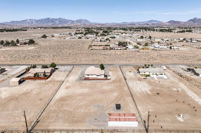 861 S Ford Loop, Pahrump, NV 89048 - aerial view of sparsely populated area with mountains and a desert landscape