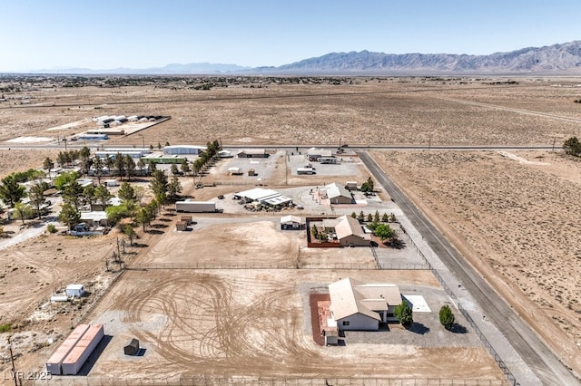 861 S Ford Loop, Pahrump, NV 89048 - aerial view of sparsely populated area with a desert landscape and a mountain backdrop