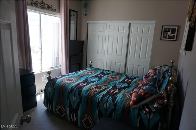 444 Viewmont Dr, Henderson, NV 89015 - bedroom featuring multiple windows, carpet, and a closet