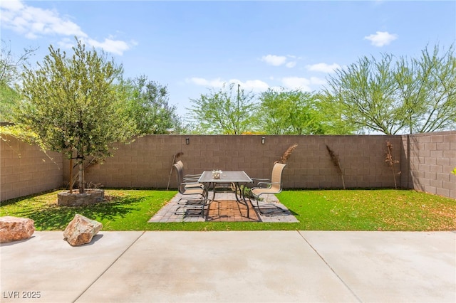 9161 Rolling Sky Dr, Las Vegas, NV 89178 - view of yard with a patio area and outdoor dining area