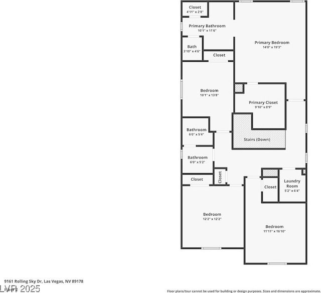 9161 Rolling Sky Dr, Las Vegas, NV 89178 - floor plan / room layout