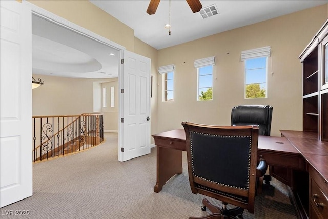 300 N Royal Ascot Dr, Las Vegas, NV 89144 - office space with carpet floors, a ceiling fan, and recessed lighting