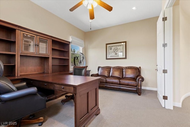 300 N Royal Ascot Dr, Las Vegas, NV 89144 - office featuring light carpet and a ceiling fan