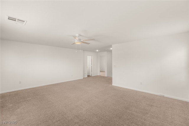 6480 Chebec St, North Las Vegas, NV 89084 - spare room with light carpet and ceiling fan