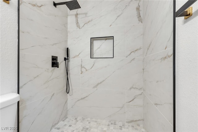 3151 Soaring Gulls Dr Unit 1179, Las Vegas, NV 89128 - bathroom with toilet and a marble finish shower