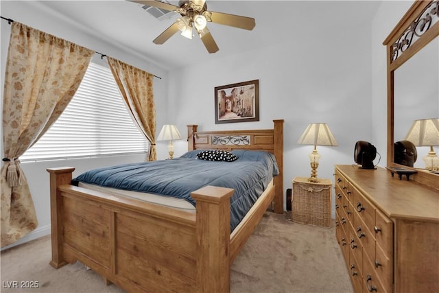 9614 Stonily Ln, Las Vegas, NV 89178 - bedroom featuring light colored carpet and ceiling fan