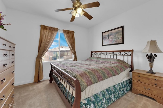 9614 Stonily Ln, Las Vegas, NV 89178 - bedroom featuring carpet flooring, baseboards, and ceiling fan