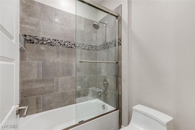 11280 Granite Ridge Dr Unit 1009, Las Vegas, NV 89135 - bathroom with shower / bath combination with glass door and toilet