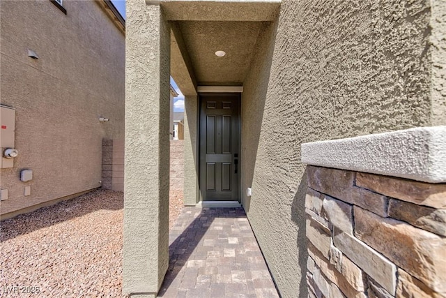 9086 Nostrand Ave, Las Vegas, NV 89148 - view of exterior entry with stucco siding