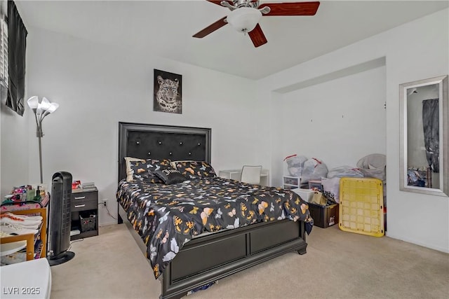 3205 Rainmaker St, Las Vegas, NV 89129 - carpeted bedroom with a ceiling fan