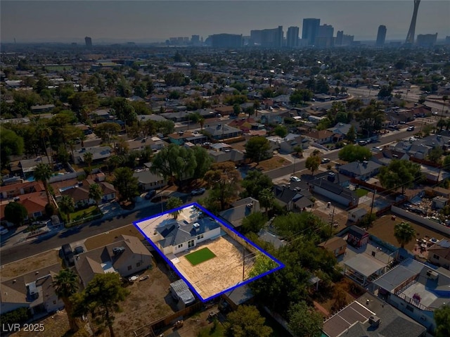 1411 Norman Ave, Las Vegas, NV 89104 - view of urban area featuring property parcel outlined