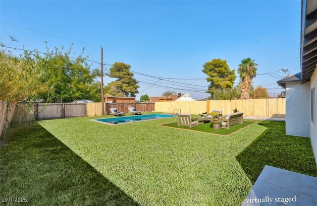 1411 Norman Ave, Las Vegas, NV 89104 - view of yard featuring an outdoor hangout area