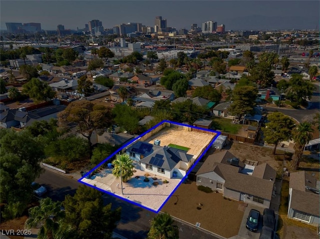1411 Norman Ave, Las Vegas, NV 89104 - view of urban area with property parcel outlined