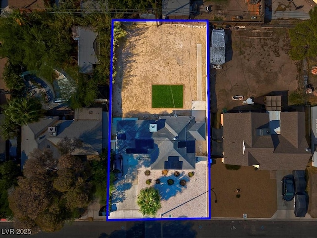 1411 Norman Ave, Las Vegas, NV 89104 - aerial overview of property's location with property parcel outlined
