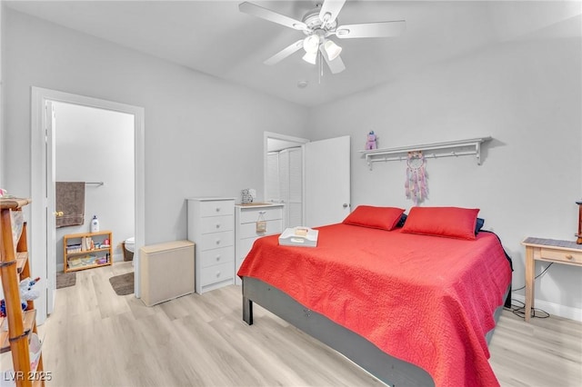 1011 Dancing Vines Ave, Las Vegas, NV 89183 - bedroom featuring wood finished floors and a ceiling fan