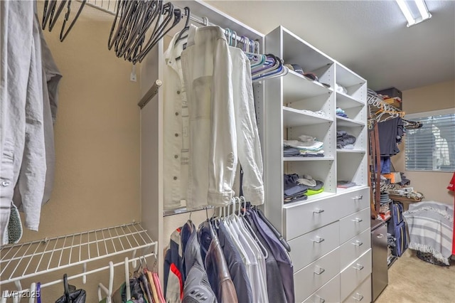 6546 American Flower St, Las Vegas, NV 89148 - walk in closet featuring light colored carpet