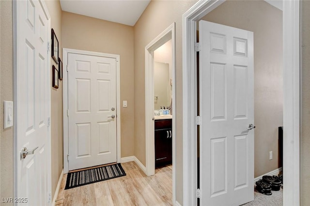 1425 Overseer Ave, Henderson, NV 89074 - foyer with light wood finished floors and baseboards