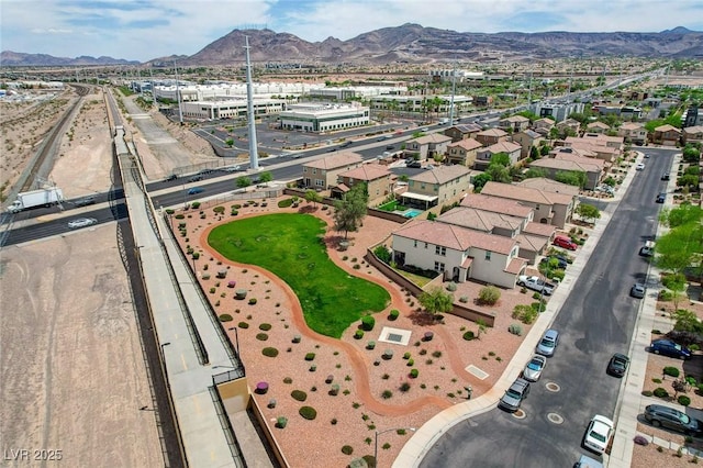 1425 Overseer Ave, Henderson, NV 89074 - aerial view of property and surrounding area with a mountainous background