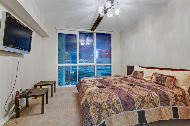 2777 Paradise Rd Unit 2001, Las Vegas, NV 89109 - carpeted bedroom with expansive windows