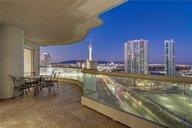 2777 Paradise Rd Unit 2001, Las Vegas, NV 89109 - balcony with a view of city lights
