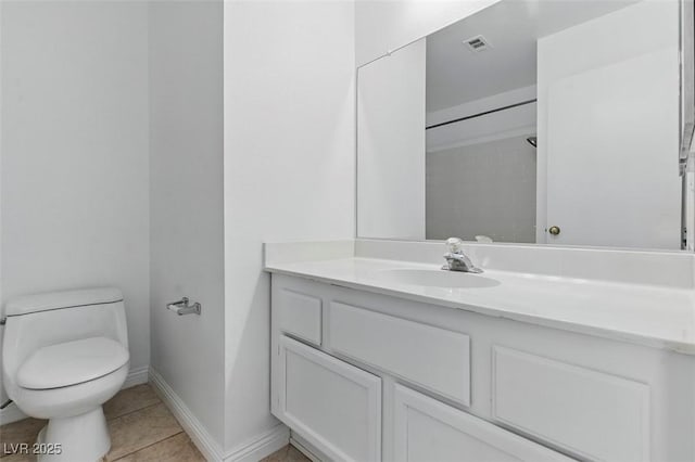 9116 Cypress Point Way, Las Vegas, NV 89117 - full bath with toilet, vanity, tile patterned floors, and baseboards