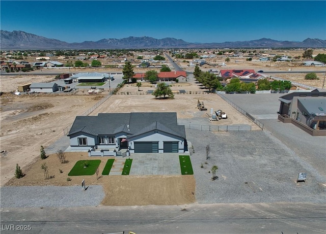 2650 Underbrush Ave, Pahrump, NV 89048 - view from above of property with mountains
