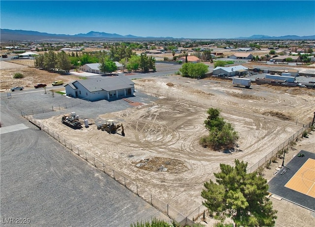 2650 Underbrush Ave, Pahrump, NV 89048 - view from above of property with a mountainous background