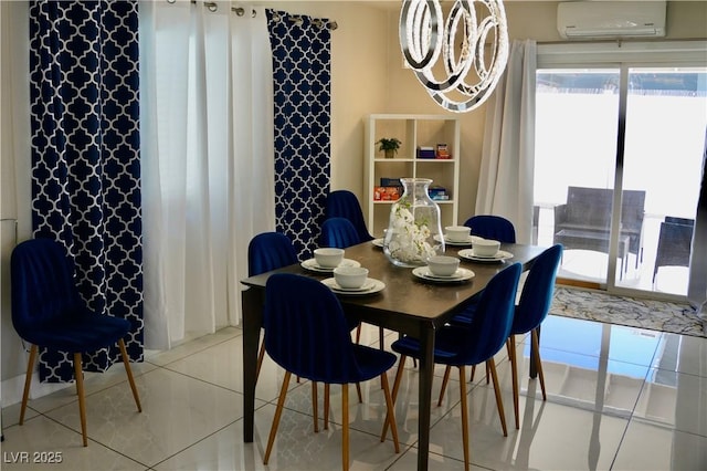 2659 Vegas Valley Dr, Las Vegas, NV 89121 - dining room with a wall mounted AC and light tile patterned flooring