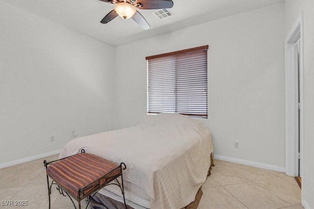 3689 Bufflehead St, Las Vegas, NV 89122 - bedroom featuring baseboards, tile patterned floors, and a ceiling fan