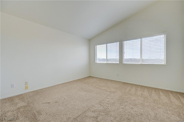 7528 Golden Yucca Dr, Las Vegas, NV 89147 - spare room with carpet and lofted ceiling