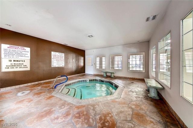 1609 Hidden Spring Dr, Las Vegas, NV 89117 - view of swimming pool with an in-ground hot tub