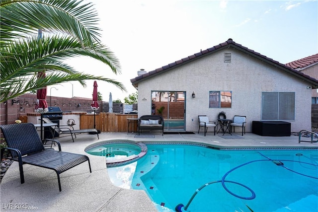 3913 Lilac Haze St, Las Vegas, NV 89147 - view of swimming pool with a patio area and a pool with connected hot tub