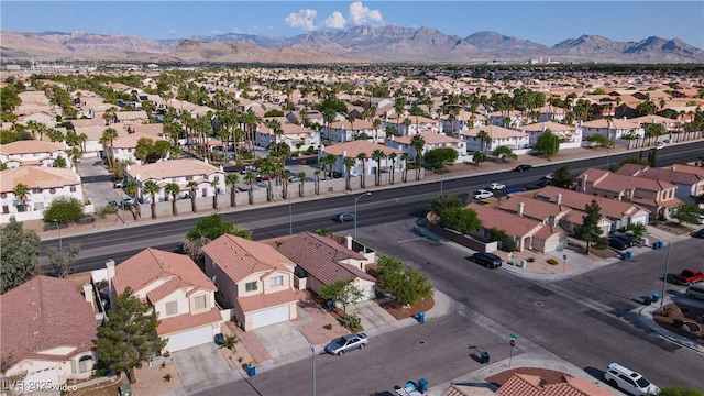 3913 Lilac Haze St, Las Vegas, NV 89147 - aerial view of residential area with a mountain backdrop