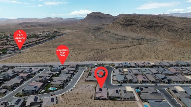 9570 Thistle Creek Ave, Las Vegas, NV 89178 - aerial view of residential area featuring mountains