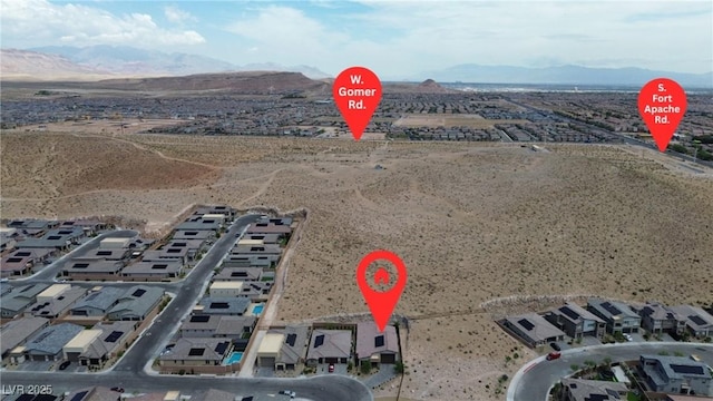 9570 Thistle Creek Ave, Las Vegas, NV 89178 - drone / aerial view of a mountain backdrop and a desert landscape