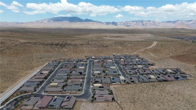 9570 Thistle Creek Ave, Las Vegas, NV 89178 - aerial view of property's location featuring mountains, nearby suburban area, and a desert landscape