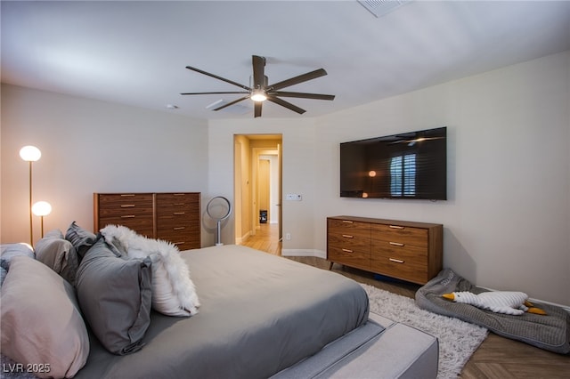 8298 W Agate Ave, Las Vegas, NV 89113 - bedroom with baseboards and ceiling fan