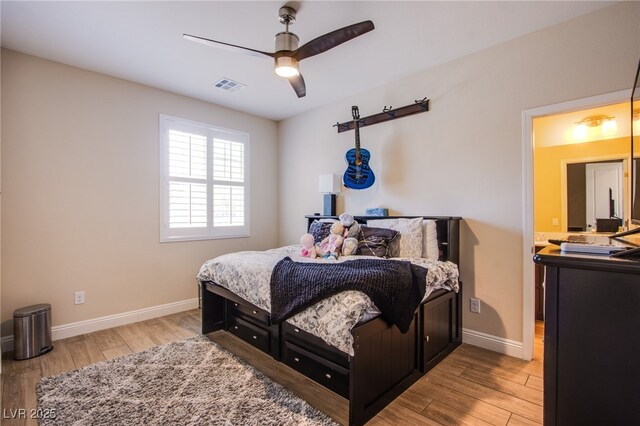 8298 W Agate Ave, Las Vegas, NV 89113 - bedroom featuring wood finished floors and a ceiling fan