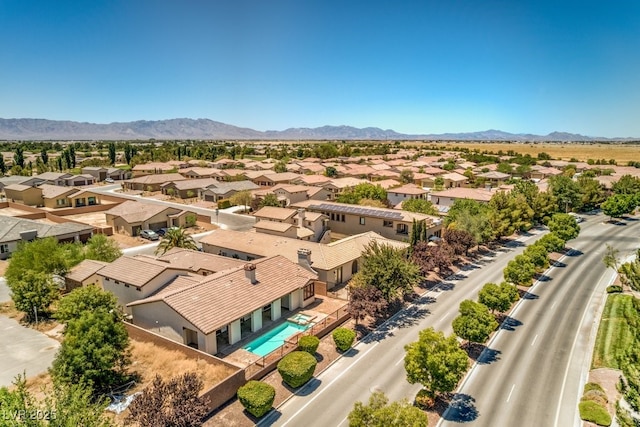 5396 Splendido Ave, Pahrump, NV 89061 - aerial perspective of suburban area with a mountain backdrop