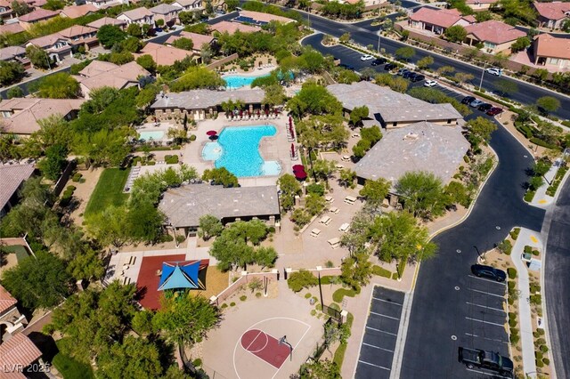 9077 Creed Mountain Pl, Las Vegas, NV 89178 - view of property location with a pool and nearby suburban area