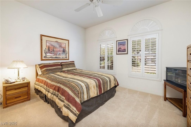 1620 Fieldbrook St, Henderson, NV 89052 - bedroom with light colored carpet and ceiling fan