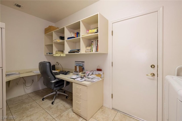 1620 Fieldbrook St, Henderson, NV 89052 - office featuring light tile patterned floors and built in study area