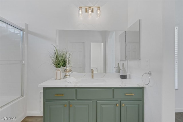 4369 Meadowlark Wing Way N, Las Vegas, NV 89084 - full bath featuring vanity and enclosed tub / shower combo