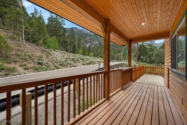 4830 Silver Tip Way, Mount Charleston, NV 89124 - view of deck