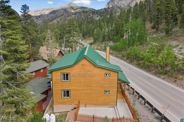 4830 Silver Tip Way, Mount Charleston, NV 89124 - mountain view featuring a heavily wooded area
